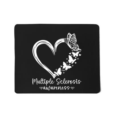 In March We Wear Orange Ribbon Ms Warrior Multiple Sclerosis Mousepad