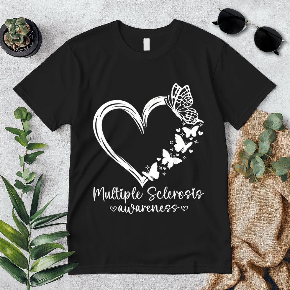 In March We Wear Orange Ribbon Ms Warrior Multiple Sclerosis Premium T-Shirt