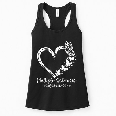 In March We Wear Orange Ribbon Ms Warrior Multiple Sclerosis Womens Tank Top