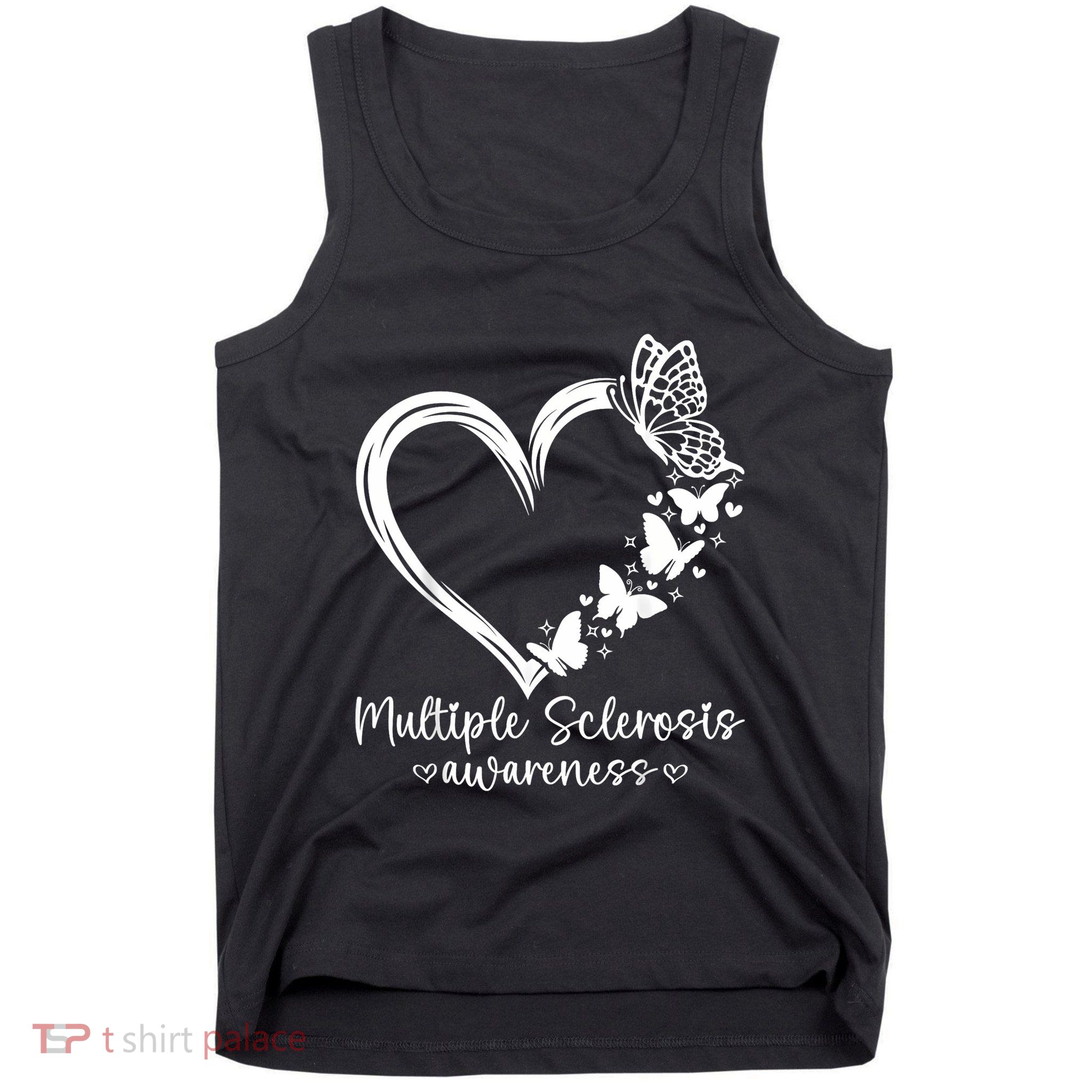 In March We Wear Orange Ribbon Ms Warrior Multiple Sclerosis Tank Top