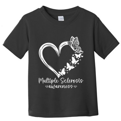 In March We Wear Orange Ribbon Ms Warrior Multiple Sclerosis Toddler T-Shirt
