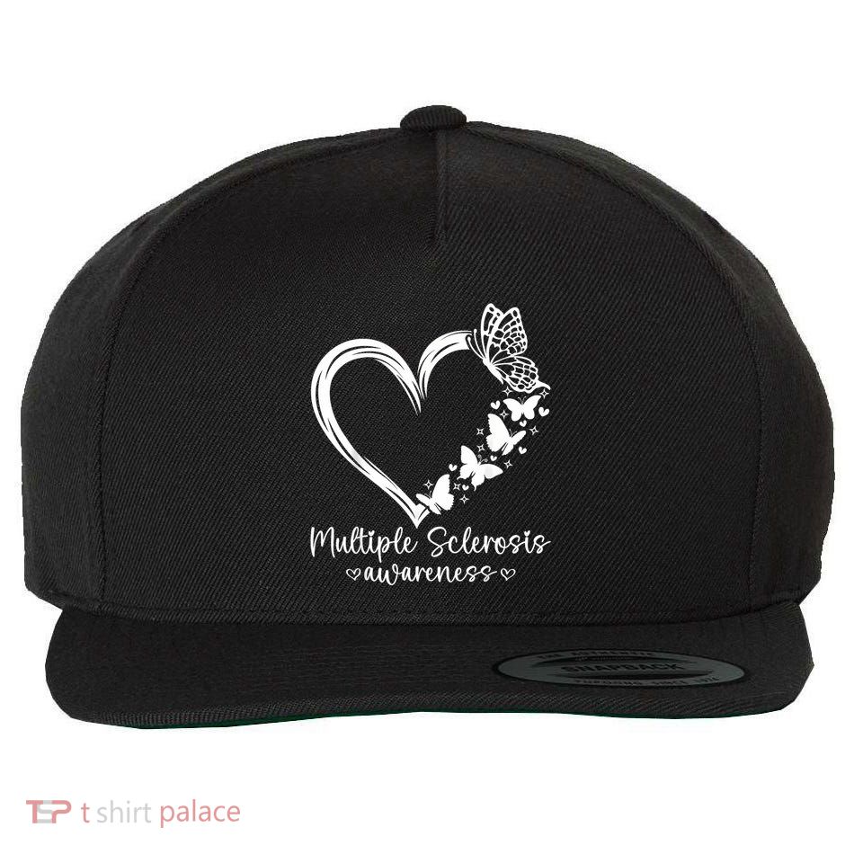 In March We Wear Orange Ribbon Ms Warrior Multiple Sclerosis Wool Snapback Cap