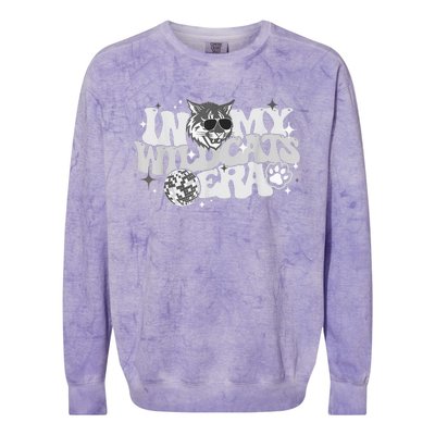 In My Wildcat Era Back To School Mascot Spirit Game Colorblast Crewneck Sweatshirt