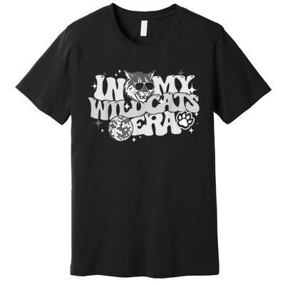 In My Wildcat Era Back To School Mascot Spirit Game Premium T-Shirt