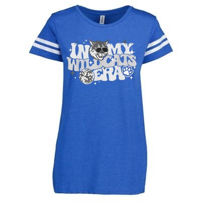 In My Wildcat Era Back To School Mascot Spirit Game Enza Ladies Jersey Football T-Shirt