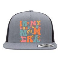 In My Wrestling Mom Era Mama Mothers Day Flat Bill Trucker Hat