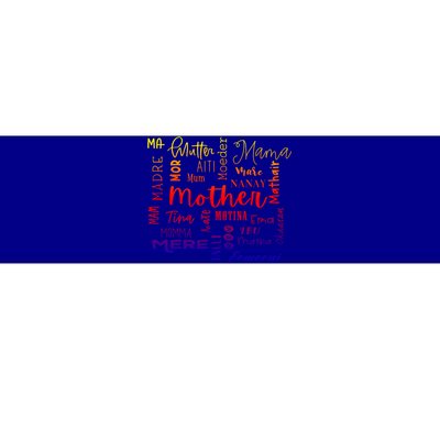 International Mom World Translations Multi Languages Green Gift Bumper Sticker