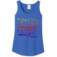 International Mom World Translations Multi Languages Green Gift Ladies Essential Tank