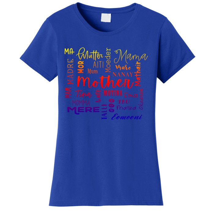 International Mom World Translations Multi Languages Green Gift Women's T-Shirt