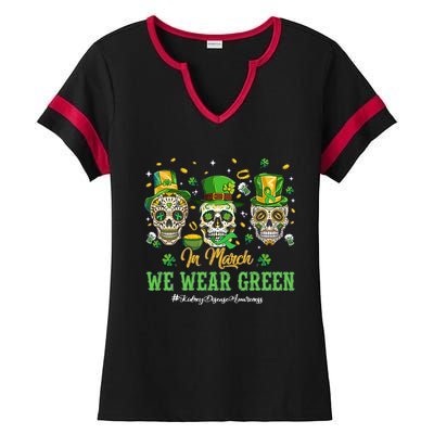 In March We Wear Green Ladies Halftime Notch Neck Tee