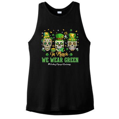 In March We Wear Green Ladies PosiCharge Tri-Blend Wicking Tank