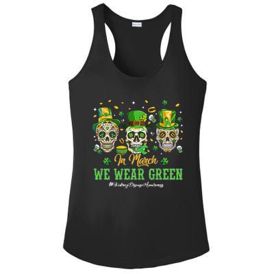 In March We Wear Green Ladies PosiCharge Competitor Racerback Tank