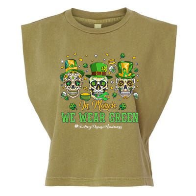 In March We Wear Green Garment-Dyed Women's Muscle Tee