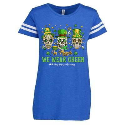 In March We Wear Green Enza Ladies Jersey Football T-Shirt