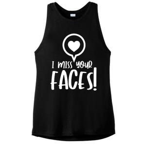 I Miss Your Faces Zoom Meeting Ladies PosiCharge Tri-Blend Wicking Tank