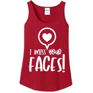 I Miss Your Faces Zoom Meeting Ladies Essential Tank