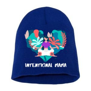 Intentional Mama Yoga Mom Gift Short Acrylic Beanie