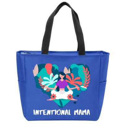 Intentional Mama Yoga Mom Gift Zip Tote Bag