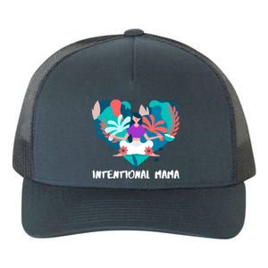 Intentional Mama Yoga Mom Gift Yupoong Adult 5-Panel Trucker Hat