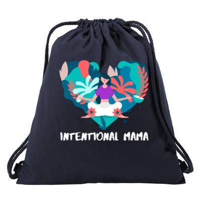 Intentional Mama Yoga Mom Gift Drawstring Bag