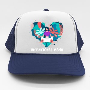 Intentional Mama Yoga Mom Gift Trucker Hat