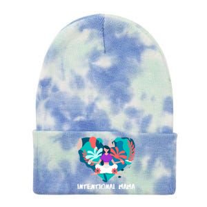 Intentional Mama Yoga Mom Gift Tie Dye 12in Knit Beanie