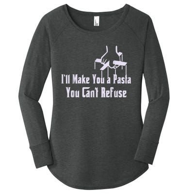 Ill Make You A Pasta You Cant Refuse Funny Women's Perfect Tri Tunic Long Sleeve Shirt