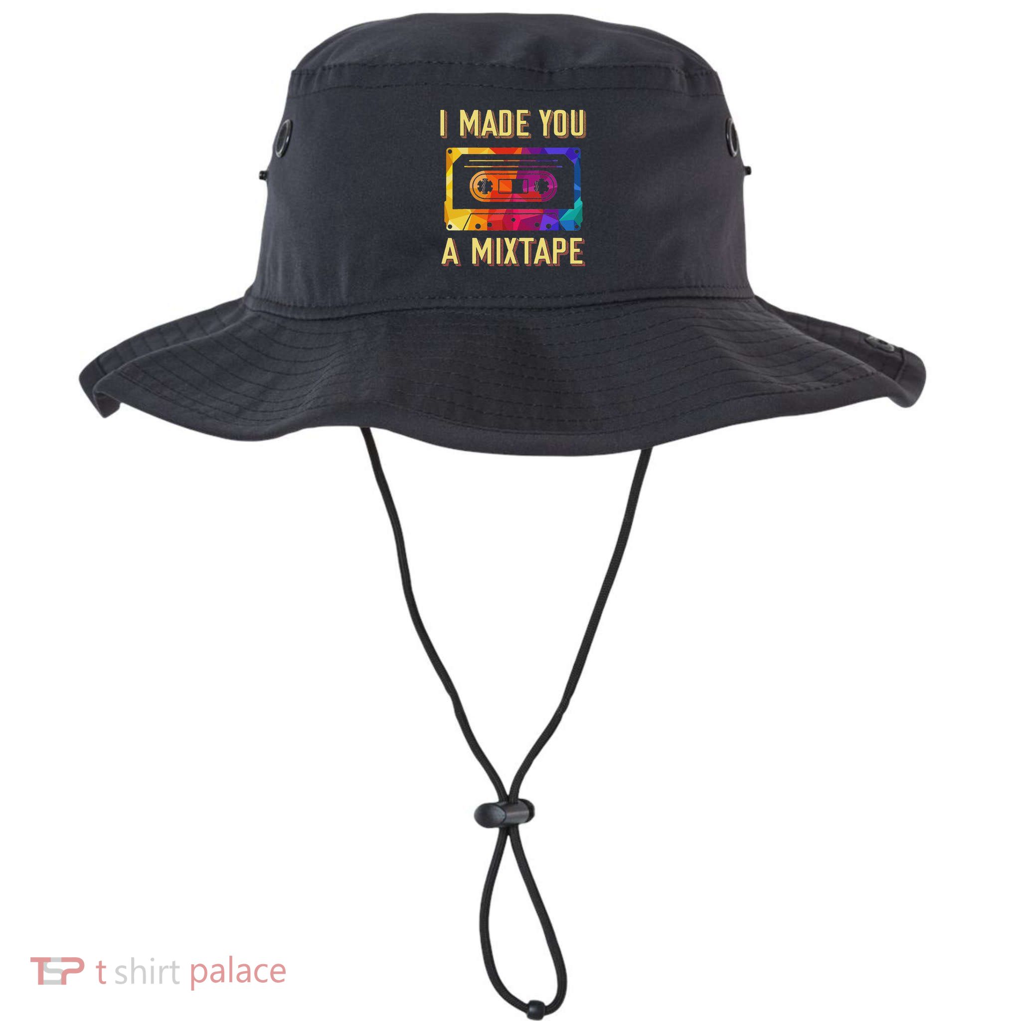 I Made You A Mixtape 80s 90s Vintage Costume Cassette Tape Bucket Hat