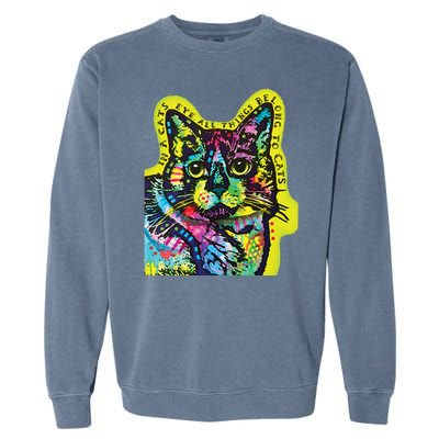 In A Cats Eye Colorful Garment-Dyed Sweatshirt