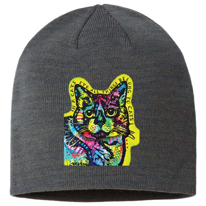 In A Cats Eye Colorful Sustainable Beanie