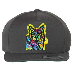 In A Cats Eye Colorful Wool Snapback Cap