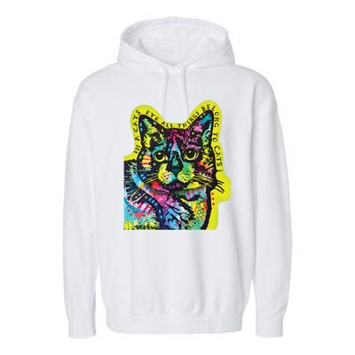 In A Cats Eye Colorful Garment-Dyed Fleece Hoodie