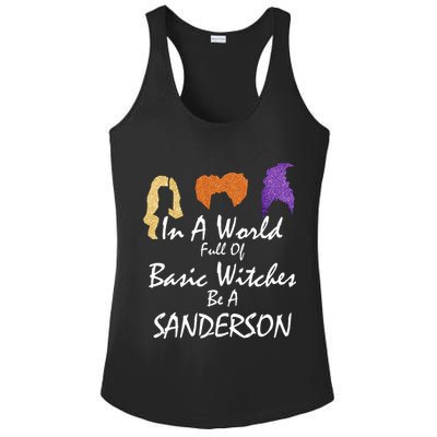 In A World Full Of Basic Witches Be A Sanderson Ladies PosiCharge Competitor Racerback Tank