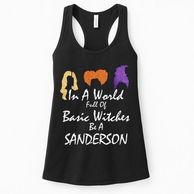 In A World Full Of Basic Witches Be A Sanderson Womens Tank Top