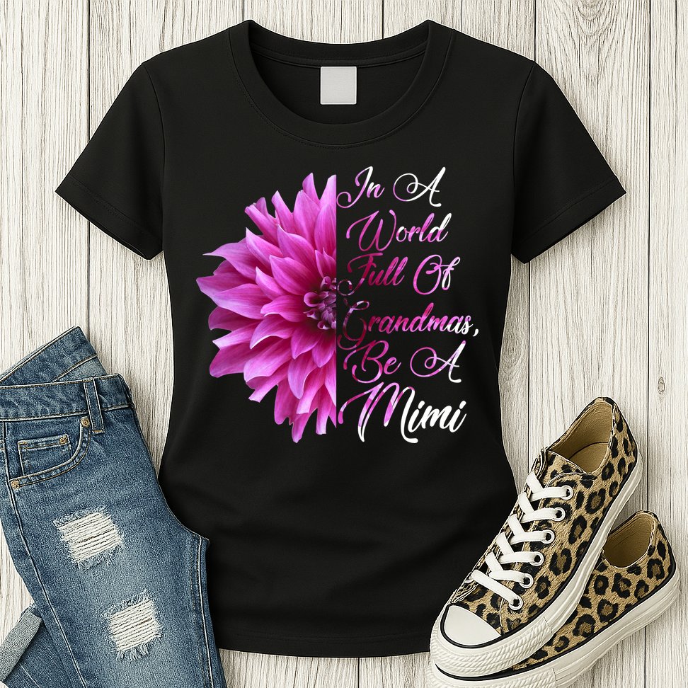 In A World Full of Grandmas Be A Mimi Womens T-Shirt