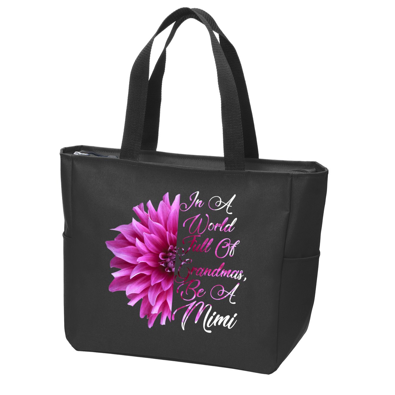 In A World Full of Grandmas Be A Mimi Zip Tote Bag
