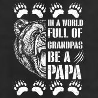 In A World Full Of Grandpas Be A Papa Bear Adult Drive Performance Visor