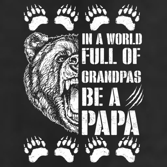 In A World Full Of Grandpas Be A Papa Bear Adult Drive Performance Visor