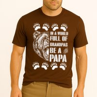 In A World Full Of Grandpas Be A Papa Bear Cooling Performance Crew T-Shirt