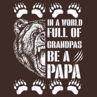 In A World Full Of Grandpas Be A Papa Bear Cooling Performance Crew T-Shirt