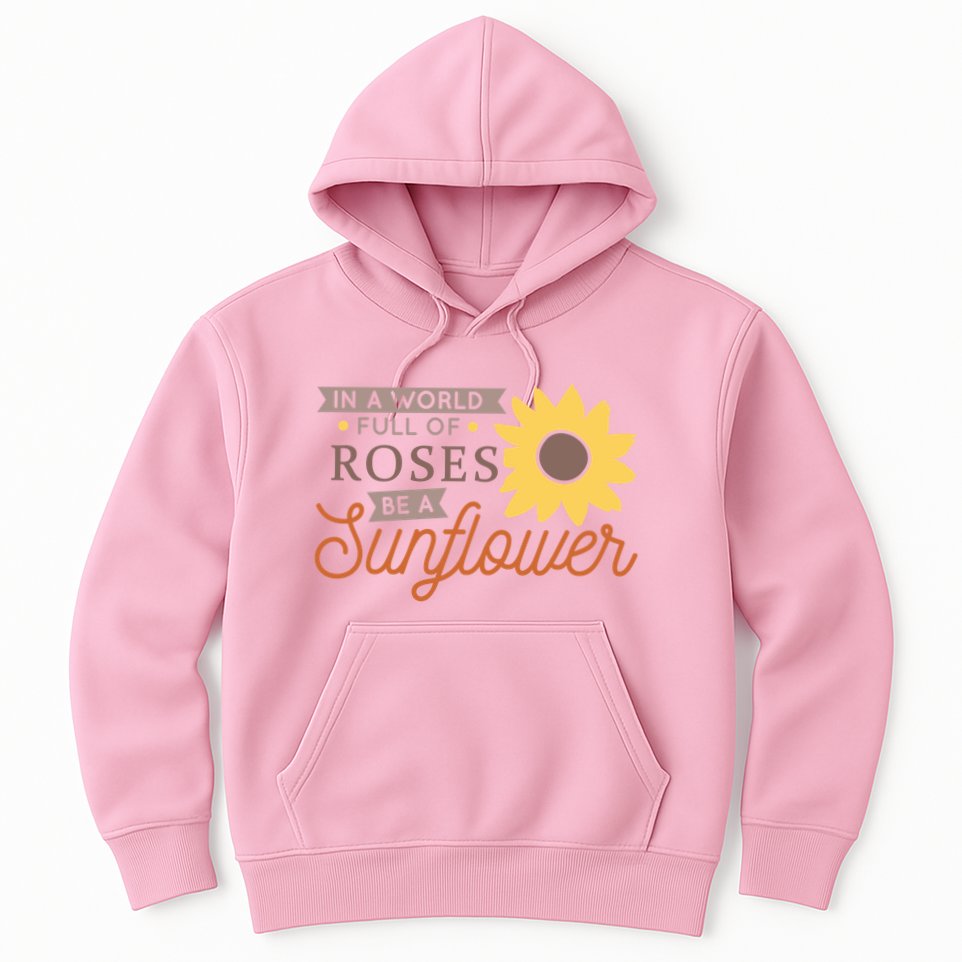 In A World Full Of Roses Be A Sunflower Hoodie