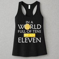 In a World Full of Tens Be An Eleven Waffle Womens Tank Top