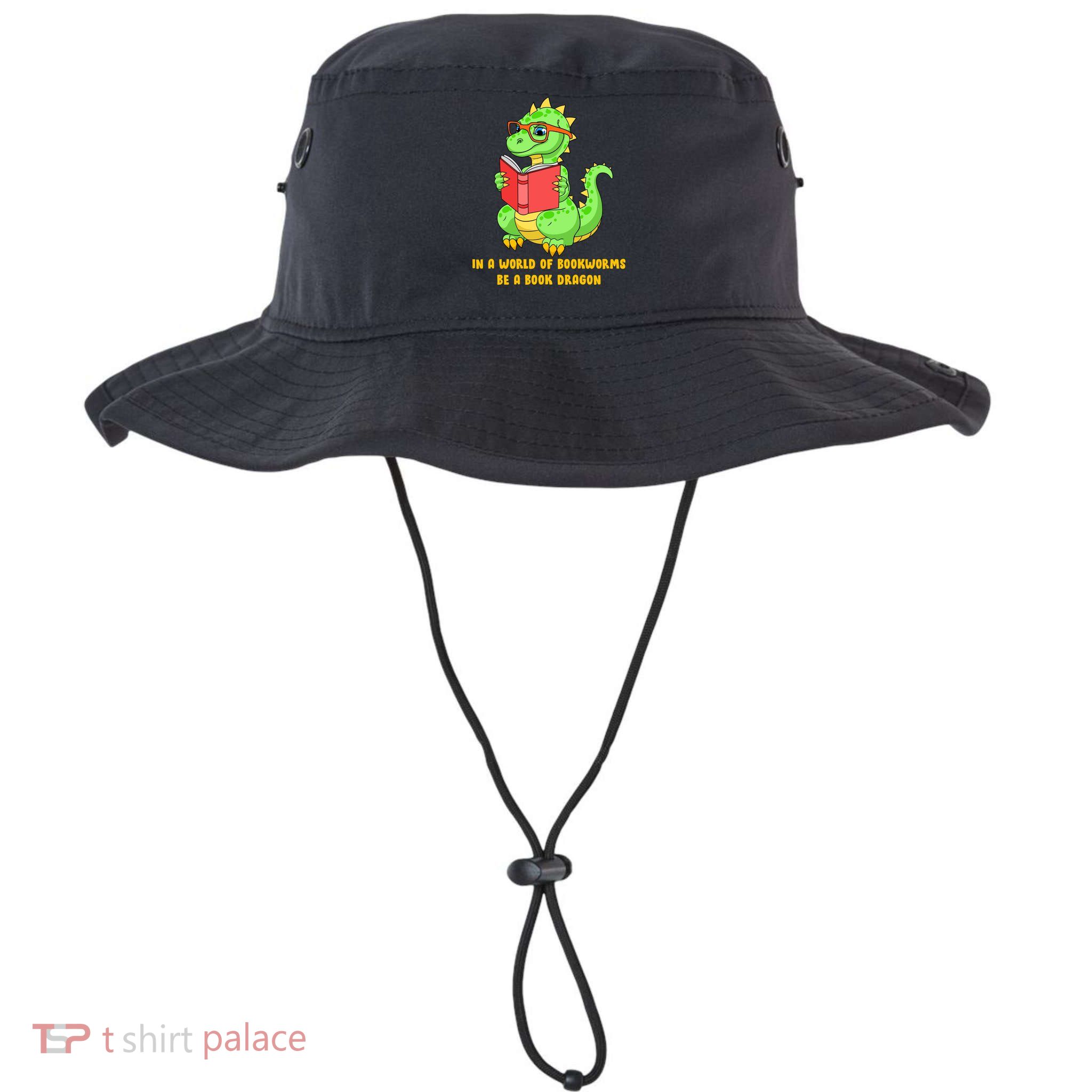 In A World Of Bookworms Be A Book Dragon Bucket Hat