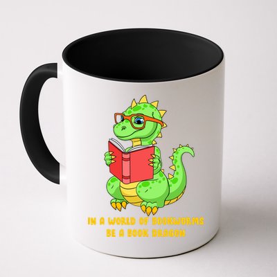 In A World Of Bookworms Be A Book Dragon Coffee Mug