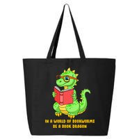 In A World Of Bookworms Be A Book Dragon 25L Jumbo Tote