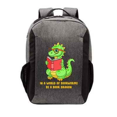 In A World Of Bookworms Be A Book Dragon Vector Backpack