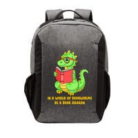In A World Of Bookworms Be A Book Dragon Vector Backpack