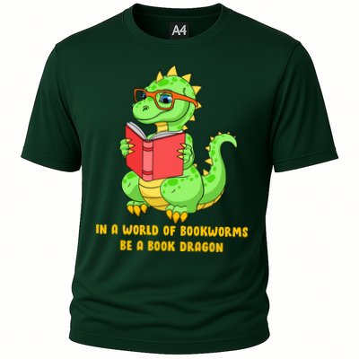 In A World Of Bookworms Be A Book Dragon Performance Shirt