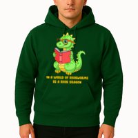 In A World Of Bookworms Be A Book Dragon Hoodie