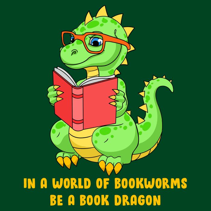 In A World Of Bookworms Be A Book Dragon Hoodie